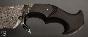    Couteau " Kukri - Mosaic Damascus " custom de Claudio Sobral & Ariel Sobral - CAS Knives