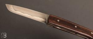 Couteau  " Kwark " pliant de Michel Grini - Micarta et lame en XC100