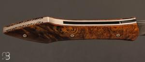  Couteau " L'Oegopsyde " fait main par Laraud Blade  - Bois de fer et VG10 Suminagashi