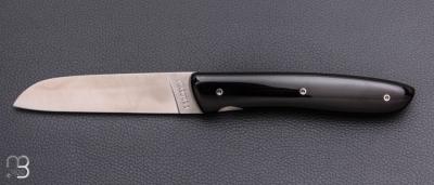   Couteau " L08 " par Atelier Perceval - Corne de buffle et 14c28n