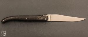    Couteau " Laguiole 12 CM " de Jérôme Lamic - Fatcarbon® et 14C28N