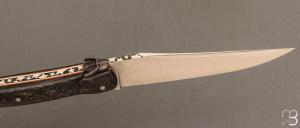    Couteau " Laguiole Dark Vador 13 CM " de Jérôme Lamic - Fatcarbon® et 14C28N