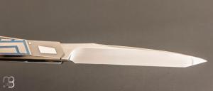    Couteau " Laguiole Météor " custom par Jean-Pierre Suchéras - Titane et lame en RWL34