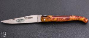    Couteau Laguiole en Aubrac Collection Cosmos mod�le " Big-Bang " - Loupe de sureau