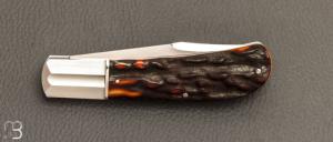    Couteau " Lanny's clip " de Ken Steigerwalt - Amber Stag et RWL34