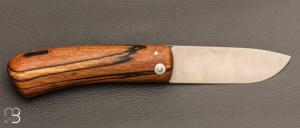    Couteau de poche Le Dodu Hêtre échauffé par Frédéric Maschio - Lame inoxydable