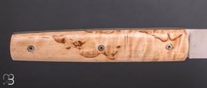  Couteau " Le Gone " mid-tech design d'Eric Depeyre  - Bouleau et 12C27 