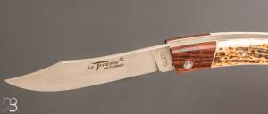    Couteau Le Thiers 11CM par Cognet -  Os cerfé / cocobolo et 14c28N