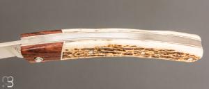    Couteau Le Thiers 11CM par Cognet -  Os cerfé / cocobolo et 14c28N