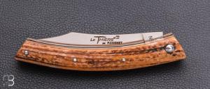   Couteau Le Thiers 11CM par Cognet -  Bois de cerf Sambar