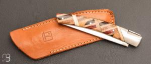    Couteau " Le Thiers Pirou 12cm " par Goyon Chazeau - Marqueterie