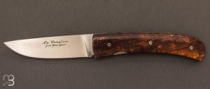  Couteau  "  Le Vosgien " en bouleau stabilis par Jol Grandjean