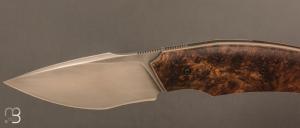   Couteau " Liner Lock " custom par David Lespect - Noyer et RWL34