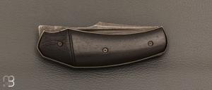   Couteau " Liner Lock " custom par David Lespect - Ebène et RWL34