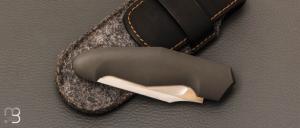   Couteau " Lock-Back " custom par Romain Lopez - Zirconium et lame en RWL-34