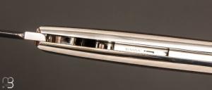    Couteau " Lock - Back " par Julien et Charles Bennica - Micarta et RWL-34