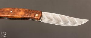   Couteau  "  Löfgren " par Jérôme Latreille - Damasteel et bois de fer