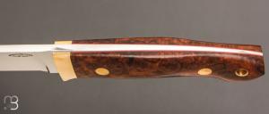    Couteau " Loveless 5'' Drop Point " par Shaun Bruwer - Bois de fer