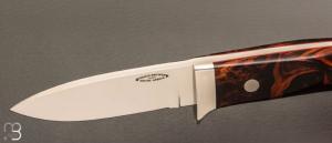  Couteau " Loveless Medium Drop Point " par Shaun Bruwer - Ironwood et Bohler Lohmann