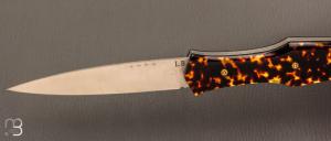 Couteau " Magna Pinna " fait main par Laraud Blade  - Acétate et 14C28