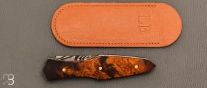  Couteau " Magna Pinna " fait main par Laraud Blade  - Bois de fer et damas torsadé