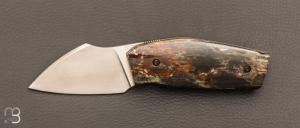    Couteau " Mahousse " custom par Christophe Arbogast - Ivoire de mammouth et RWL34