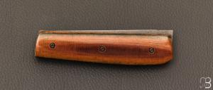   Couteau " Mastard " custom par Christophe Arbogast - Micarta Vintage et lame en D2