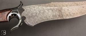    Couteau " Mercury - Mosaic Damascus Fighter " custom de Claudio Sobral & Ariel Sobral - CAS Knives