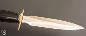    Couteau " Model 2 – 7"  Fighting Stiletto " par Randall - Micarta noir Commando shape