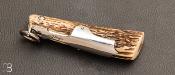 Couteau de poche Affutiot 10 cm Bois de Cerf par J. Mongin