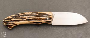  Couteau " Morphale  " custom par Raphaël Durand - Cerf Sambar et RWL34