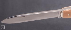   Couteau " Navette 1 pièce cran d'arrêt " de collection par Adrien Vautrin - Mammouth