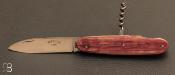 Couteau de poche modèle "Navette" 2 pièces par Berthier - Chêne de barrique et lame en acier inoxydable
