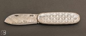  Couteau " Navette " full damas de Robert Beillonnet