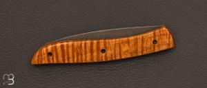 Couteau " Névé " custom de Tim Bernard - érable ondé et 14C28N