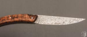   Couteau " Styl'ver " par Goyon Chazeau -  Noyer et lame damas