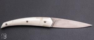   Couteau  " ORCA " pliant par l'Atelier Les 2 Diables - Os et 14c28N