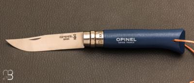 Couteau Opinel N8 Baroudeur Bleu