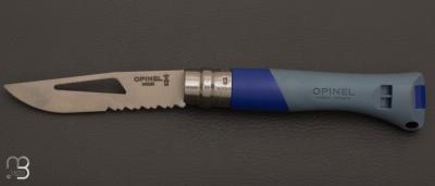   Couteau Opinel N°09 Océan bleu - Lame inox semi-crantée