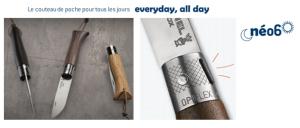 Couteau Opinel Néo6 "Opiflex®" - Olivier et lame acier inoxydable