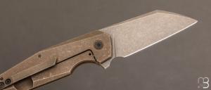 Couteau  "  P'ti "  custom par Philippe Jourget - Titane et CPM 154 CM