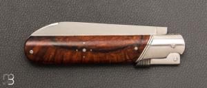   Couteau " Palanquille " custom par Glenn Guillou - Bois de fer et lame en RWL34