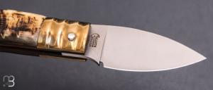    Couteau  " Piccolo " custom de Giuseppe Galante - Belier et 14c28N