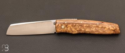 Couteau de poche Piémontais maronnier stabilisé de Richard Ciachera
