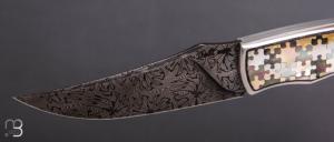   Couteau "Pointix lock back" custom de Florent Dall'ava - L'atelier Dall'ava