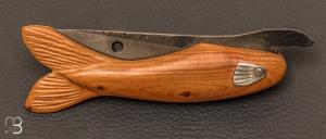 Couteau " Poisson " piémontais par Mickael Moing
