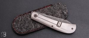   Couteau " Proto " framelock par Stéphane Espi - Titane et RWL34