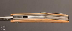    Couteau " S11 M2 " front flipper par Bouvier Knives - Bertrand Maxime - Ivoire de mammouth