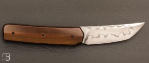   Couteau " Sanjo " par Guy Poggetti - Micarta vintage et C130