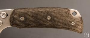   Couteau " Savane " par Éric Parmentier - Micarta et RWL34
